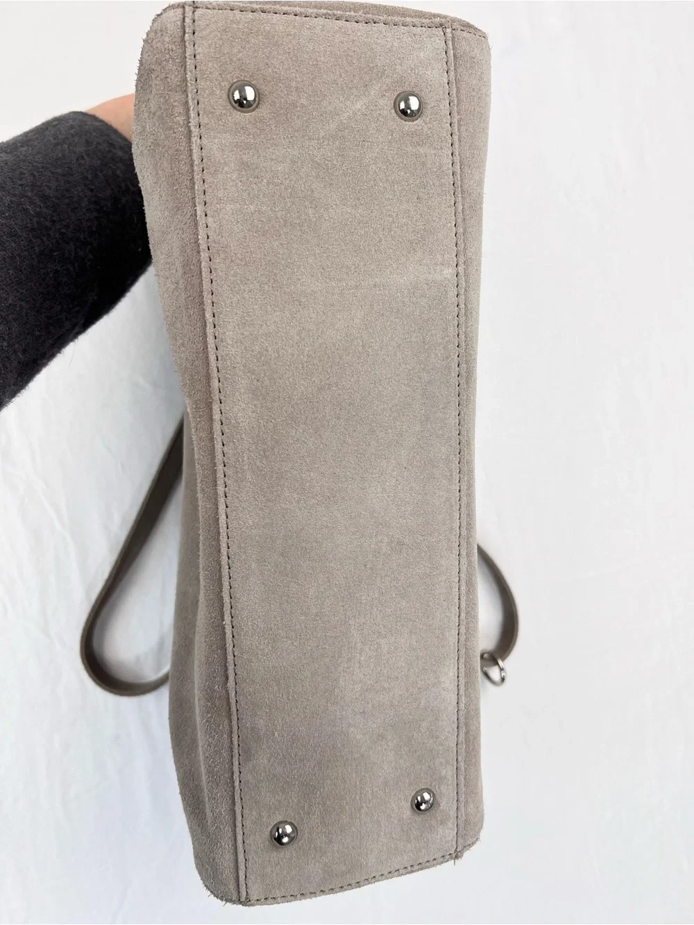 M.I.L.A. Luxe Bag | Suede | Taupe Beige | Tote Shoulder Bag Modern Boho Luxury